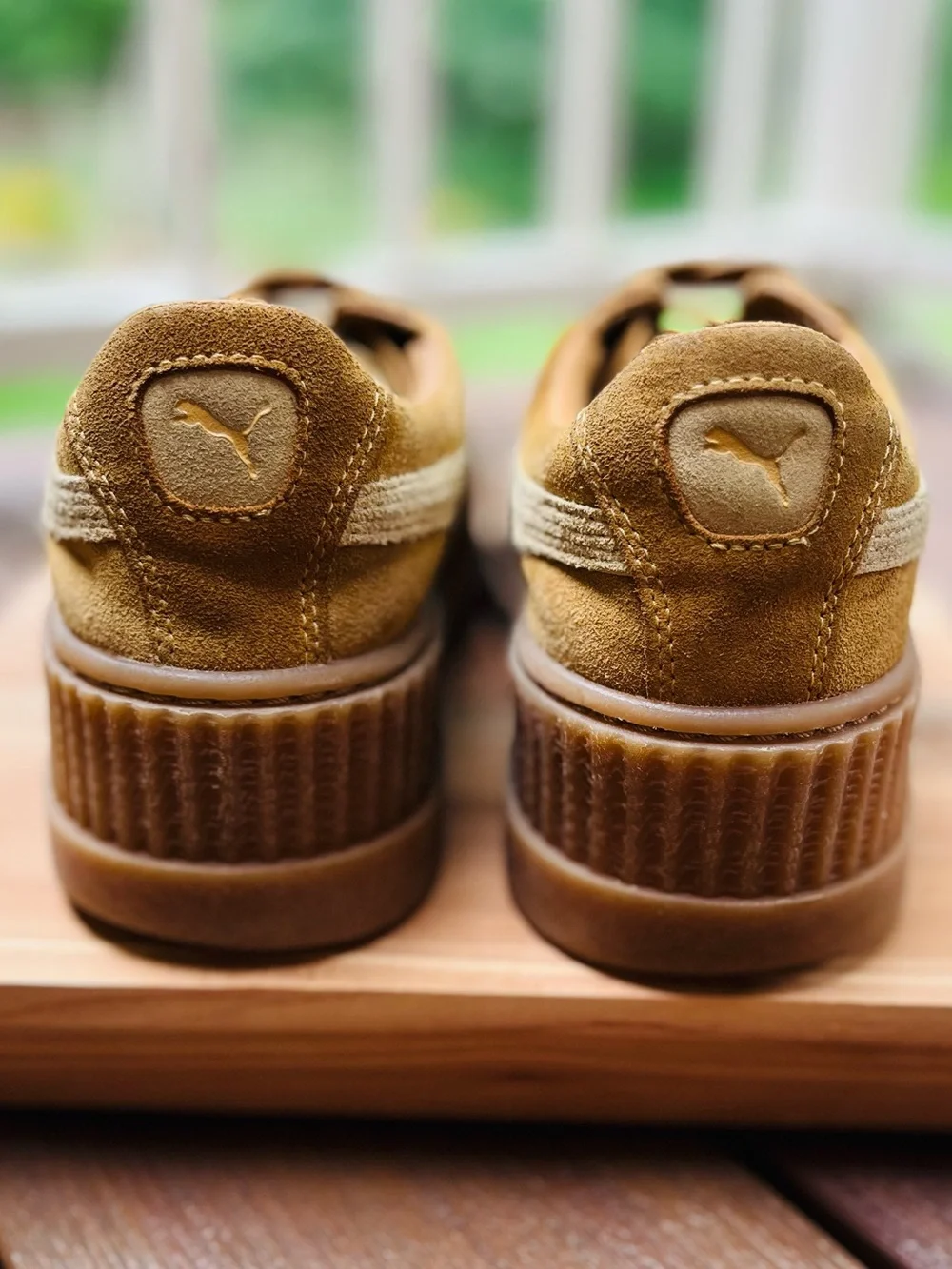 Puma Cleated Creeper Rihanna Fenty in Golden Brown Women’s Size 9